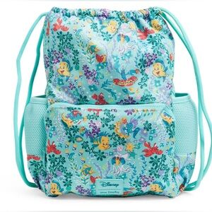 Vera Bradley Disney The Little Mermaid Reactive Deluxe Drawstring Backsack